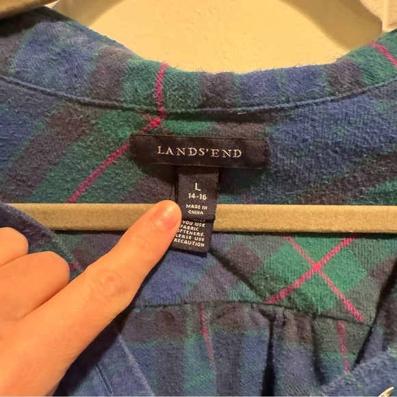 Blue Flannel Button Down - Picture 11 of 14